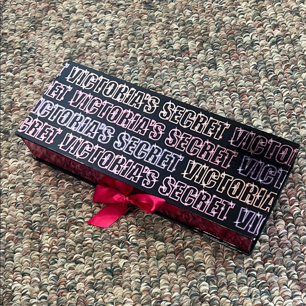 Victoria's Secret Black Box with Pink Ribbon